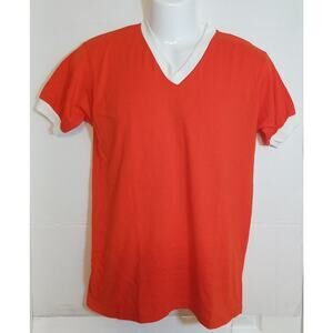 Vintage Venus Athletic Orange Uniform V-Neck T-Shirt Youth XLarge